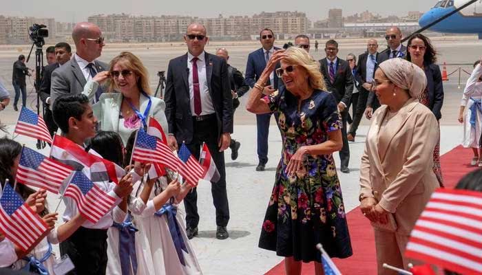آمريڪي خاتون اول مصر پهچي وئي، صدر فتح السيسي سان ملاقات ڪندي